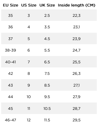 2024 Jobe Aqua Shoes Adults 0 Size Chart